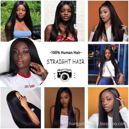 Wholesale Raw Brazilian Pre Plucked Lace Wigs For Black Women Unprocessed Virgin Cuticle Aligned 13X6 Human Hair Lace Front Wig